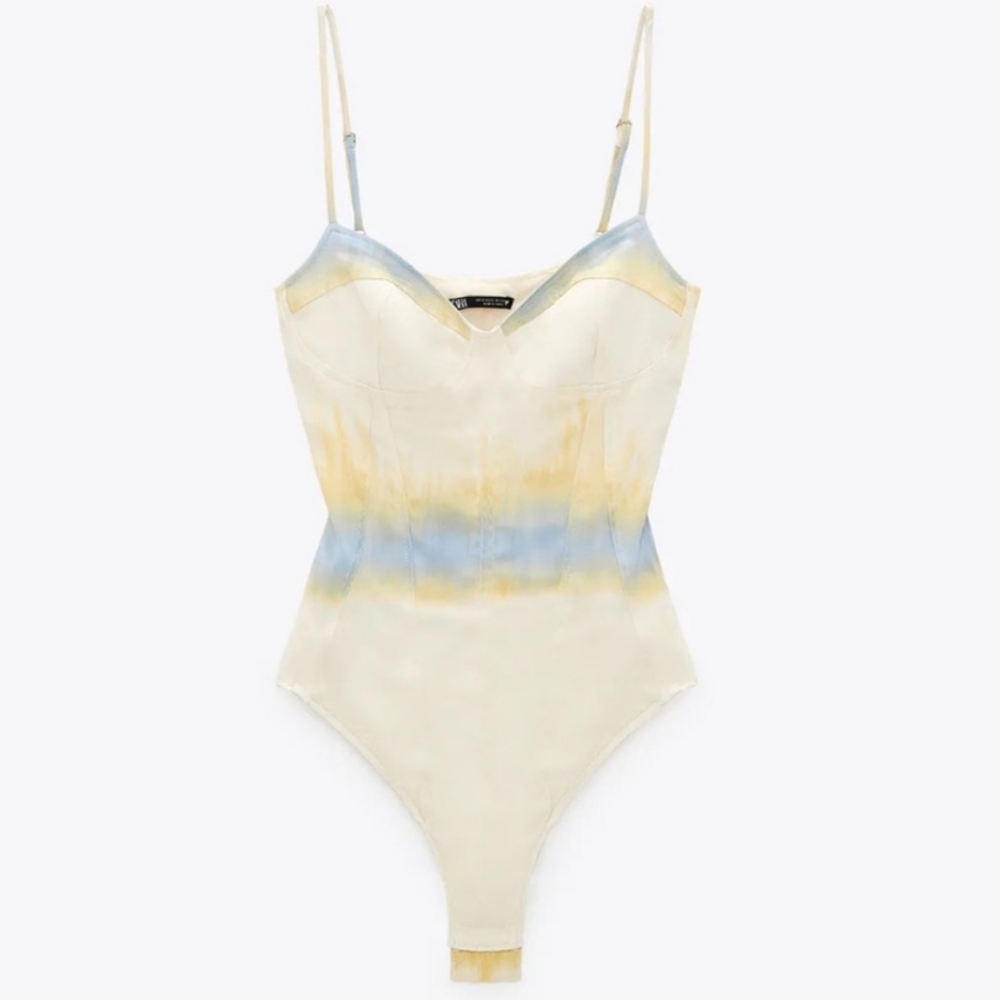 Zara tie-dye corset top